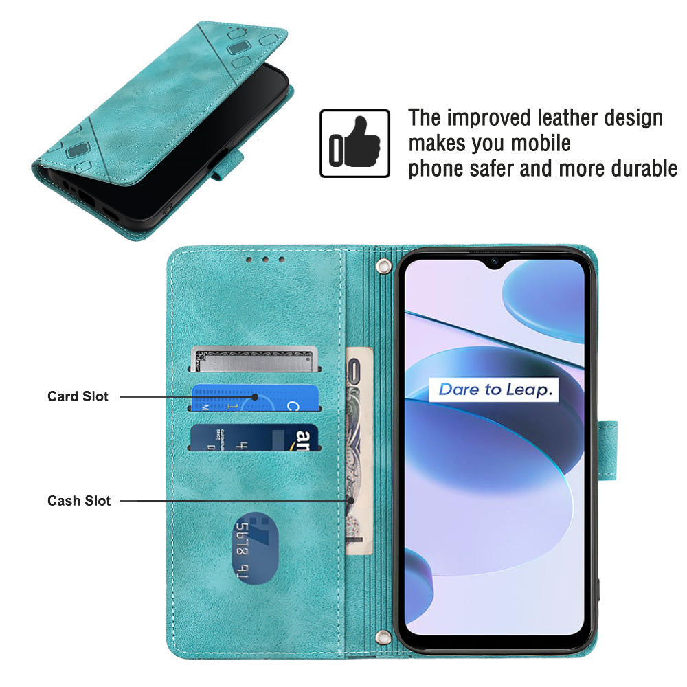 PT005 YB Imprinting Series-6 for Realme C35 4G PU Leather Phone Case Cover Wallet Stand Phone Holder PT005 YB Imprinting Series-6 for Realme C35 4G PU Leather Phone Case Cover Wallet Stand Phone Holder